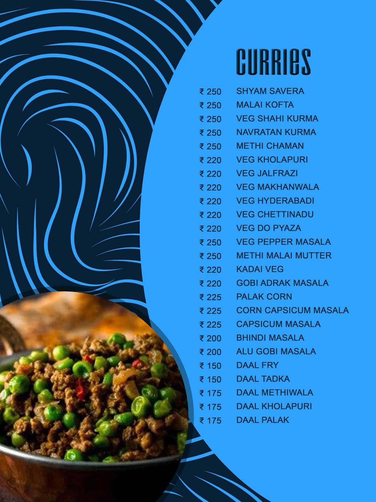 Blue Mist (Malligi) menu