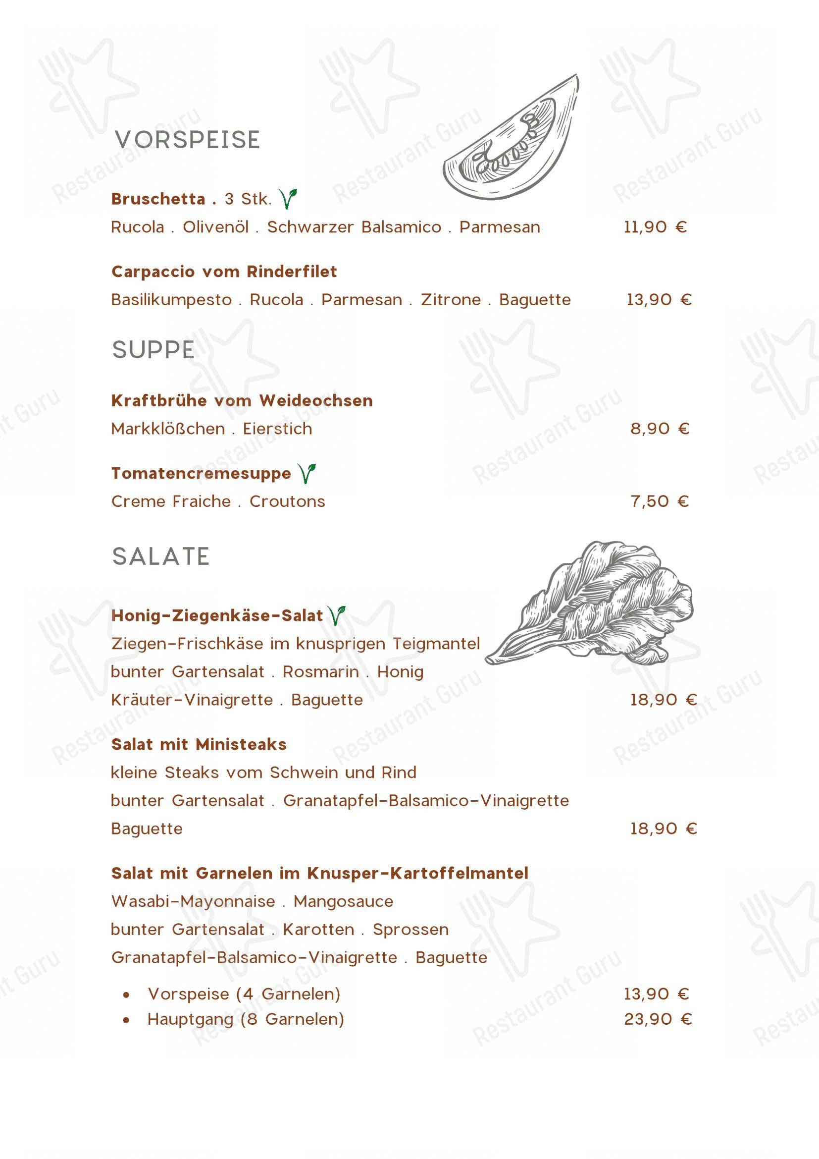 appel krug delbrück restaurant speisekarte