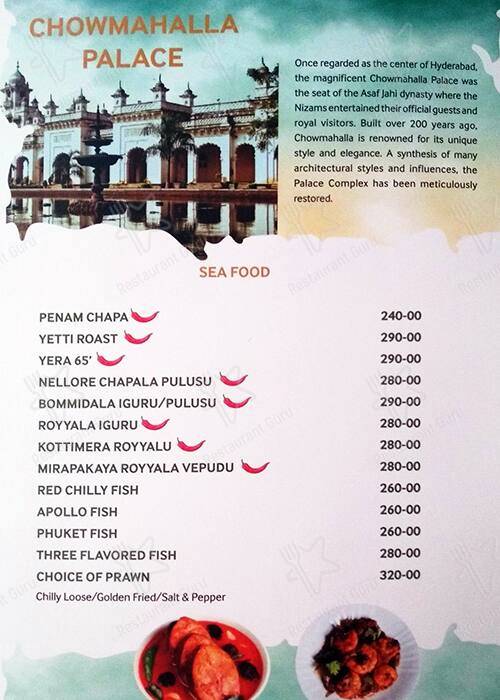 Hotel KASS menu