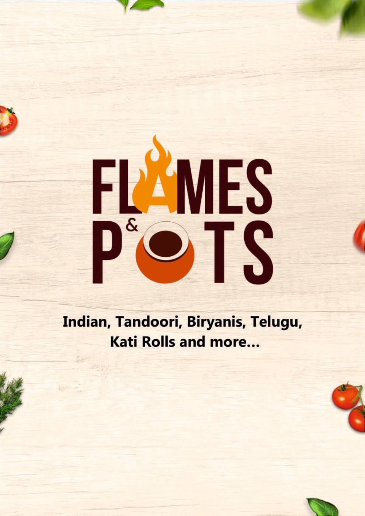 Flames and Pots menu