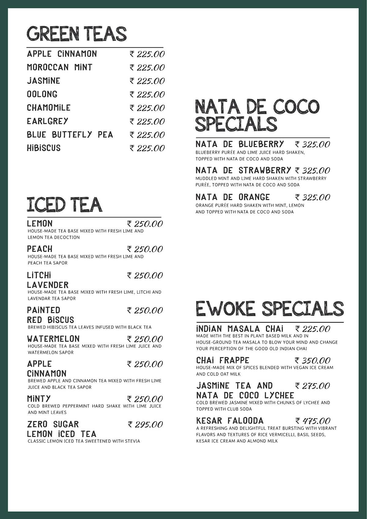 e'woke menu
