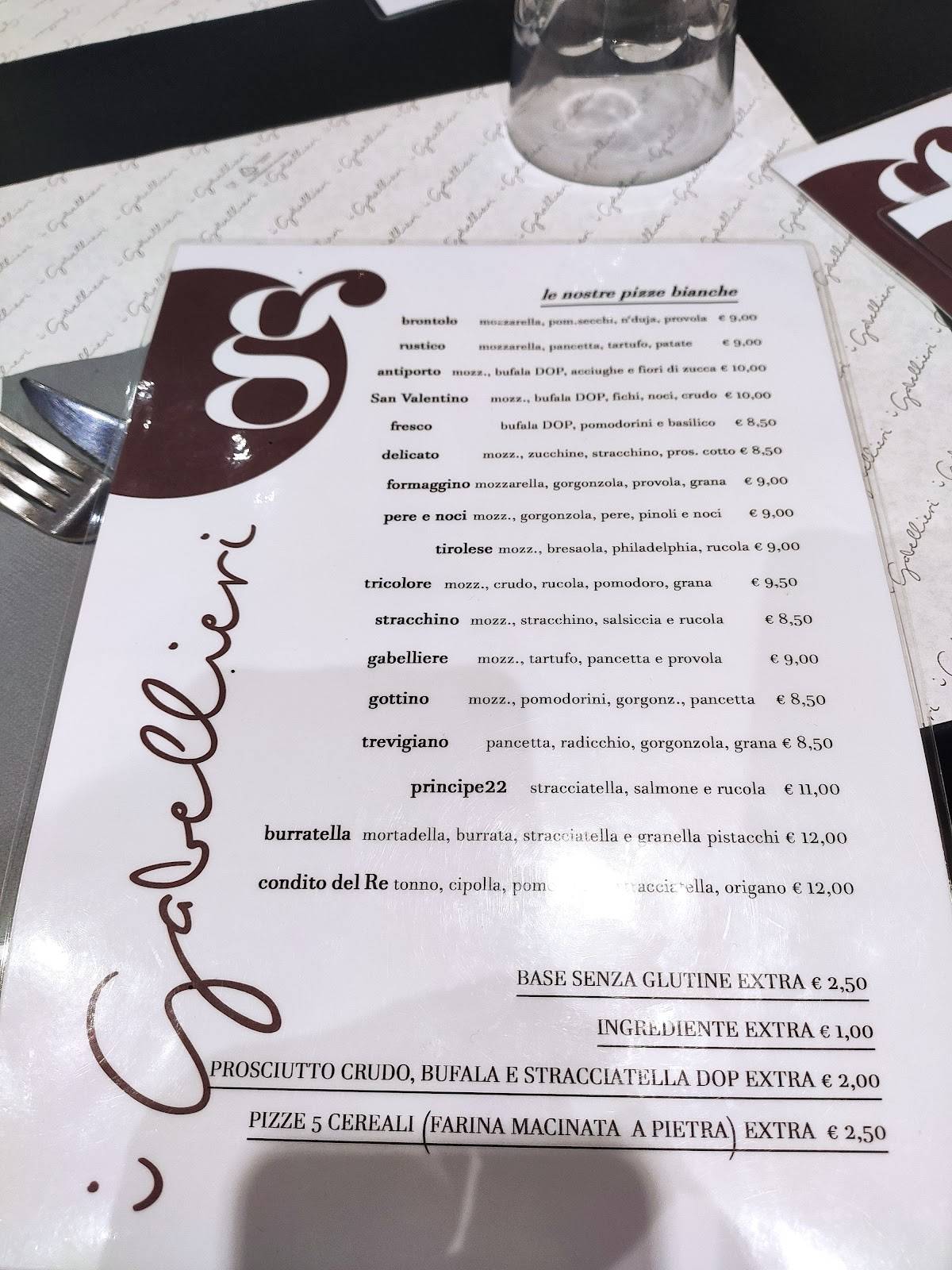Menu di I Gabellieri 
