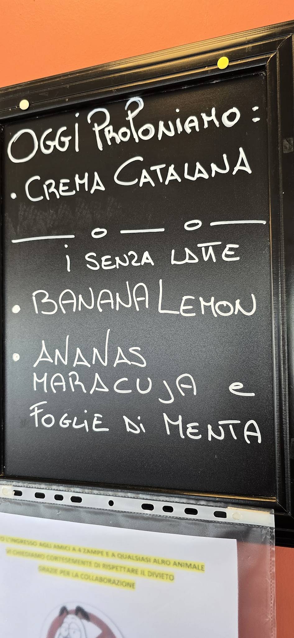 Menu di Gelateria da Laura 