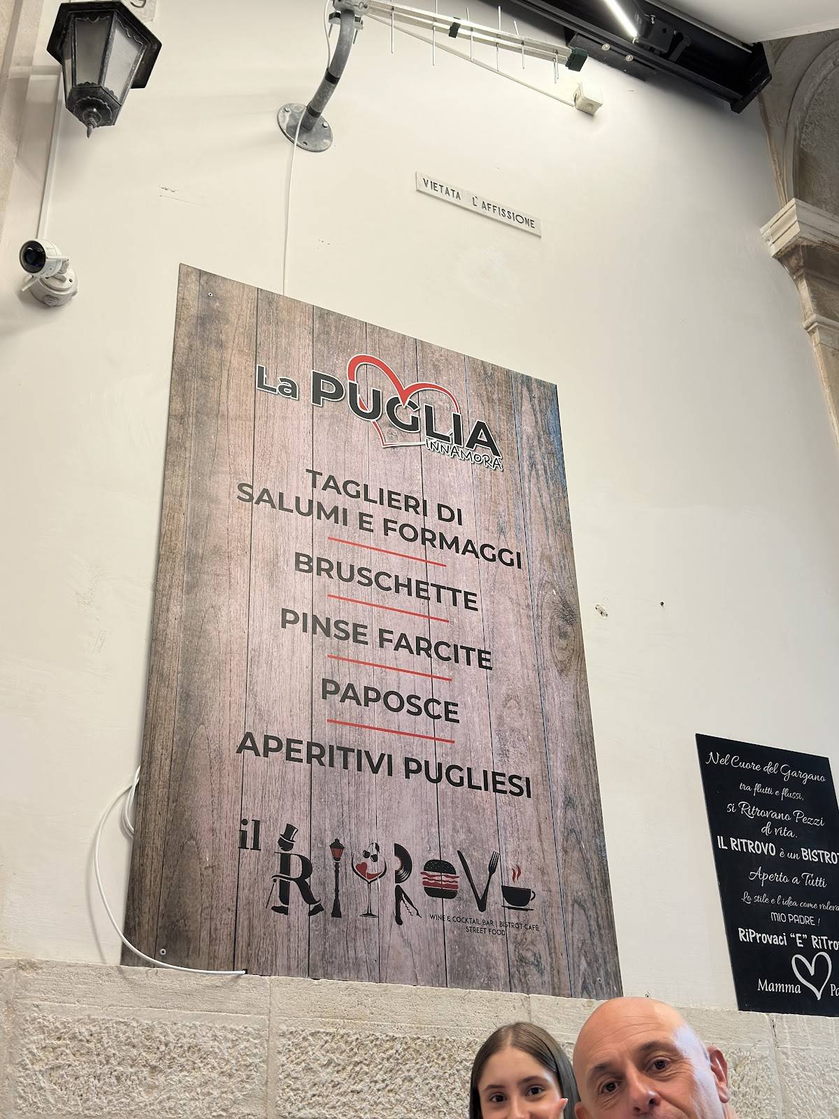 Menu de IL RITROVO