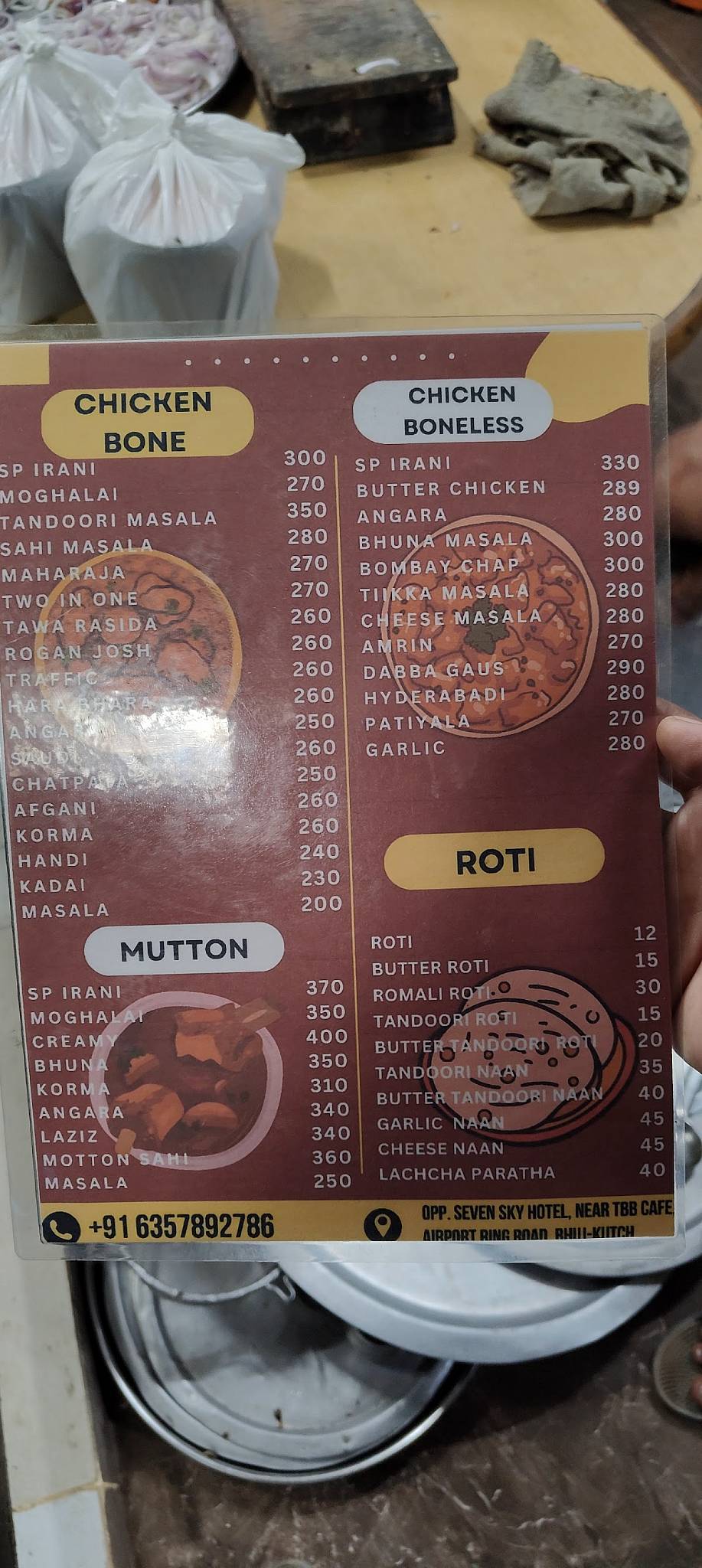 IRANI CHICKEN WORLD menu