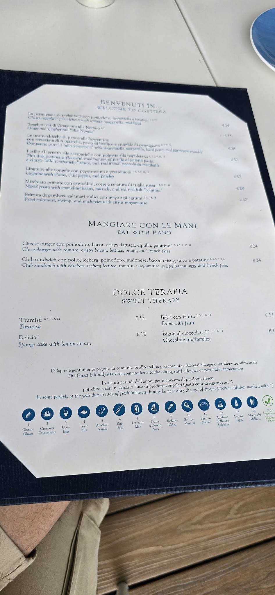 Menu di Il Capitano 