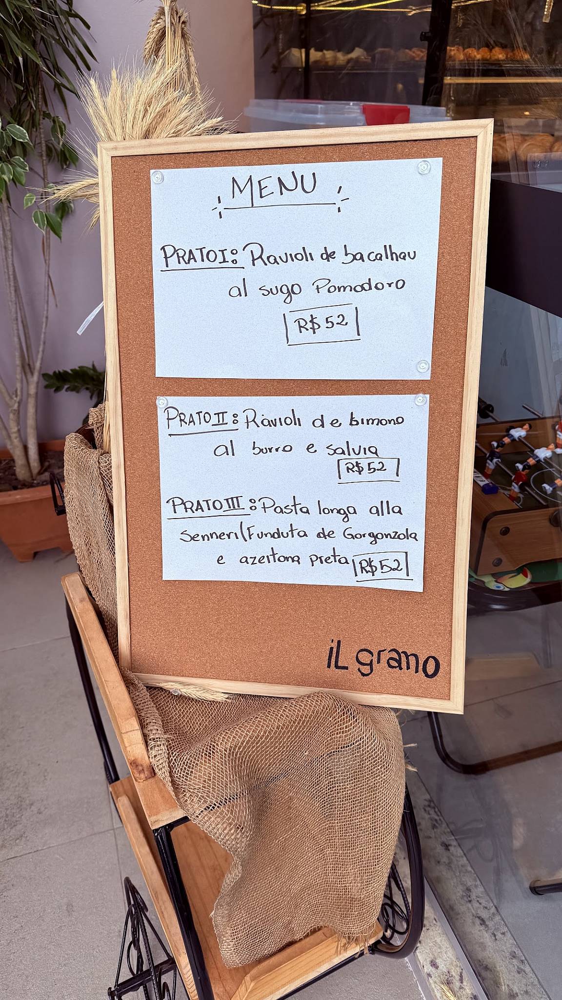 Il Grano Pastificio cardápio