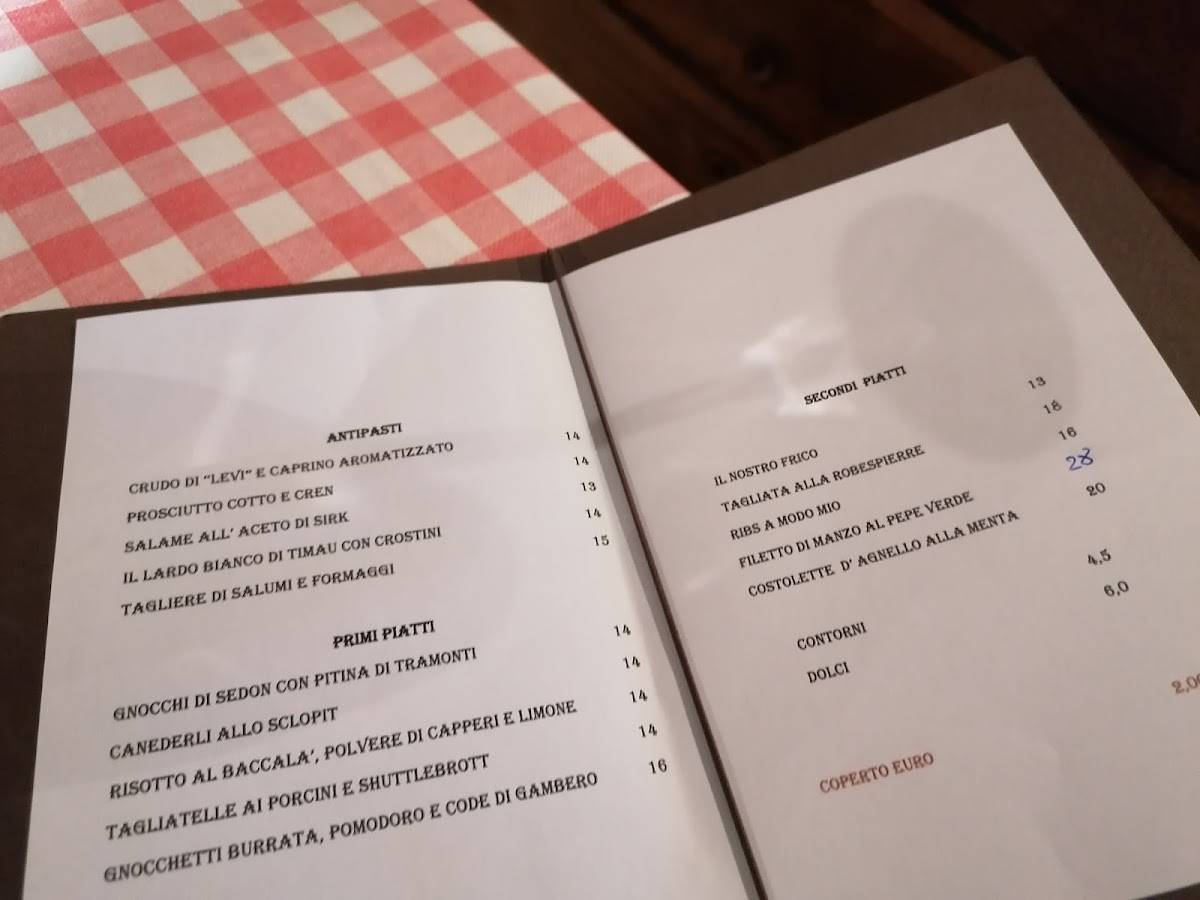 Menu di Il Grappolo D'oro Di Buttazzoni Stefano 