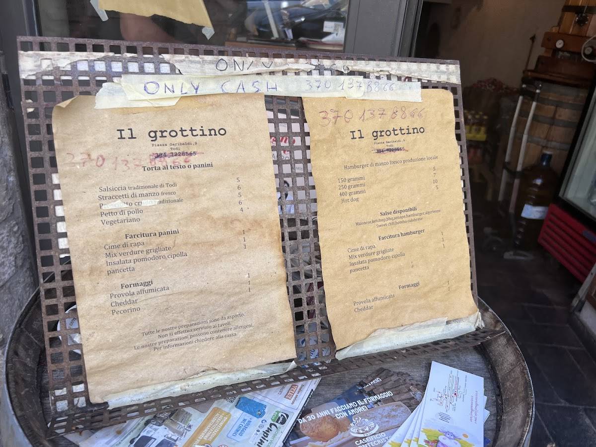 Menu di Il Grottino 