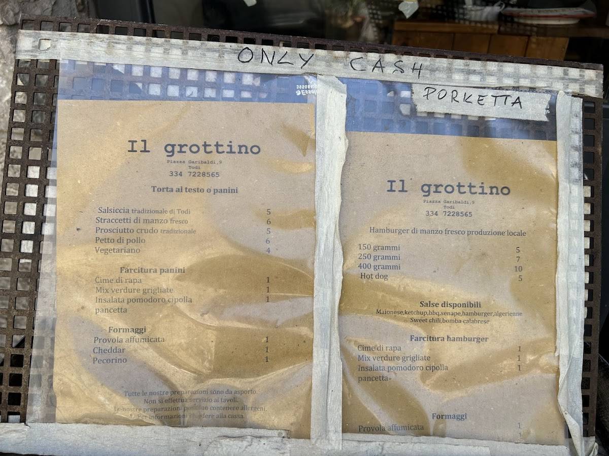 Menu di Il Grottino 