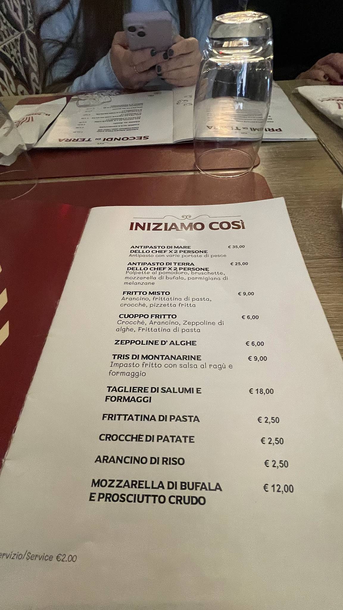 Menu di Il Miracolo 