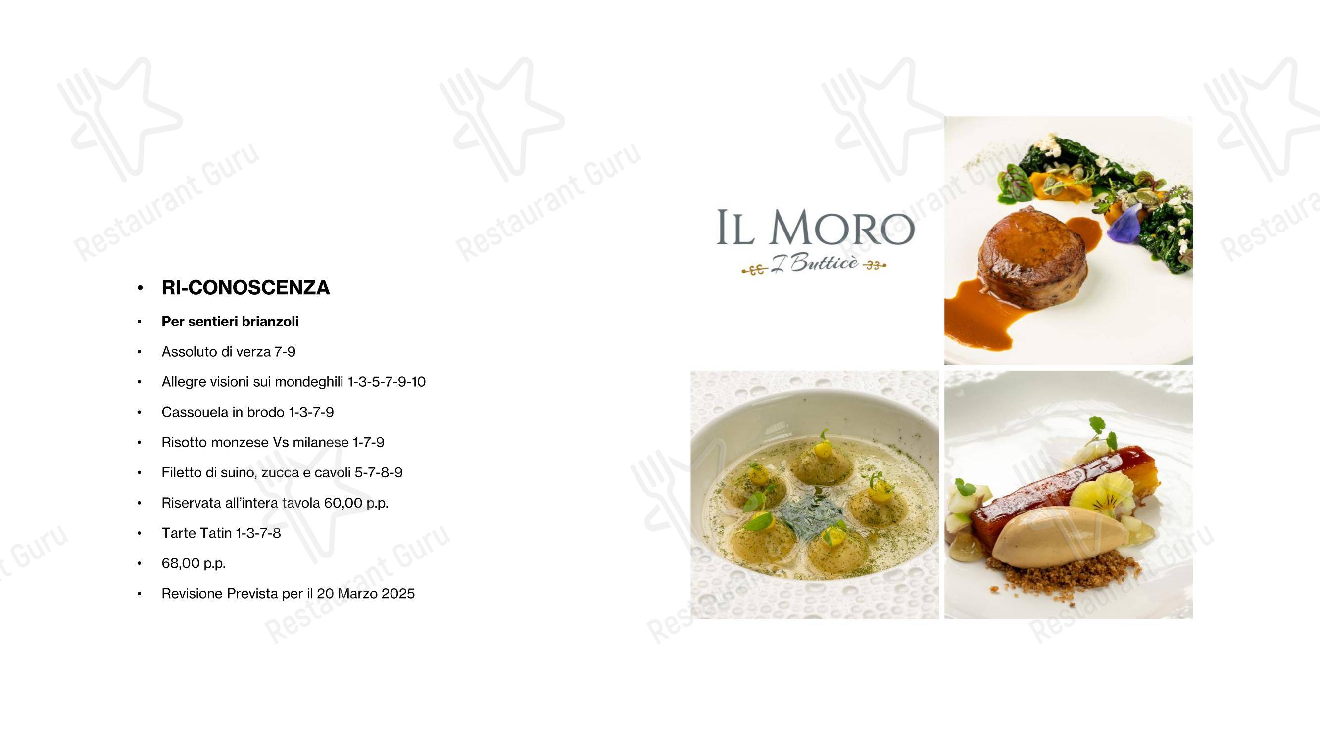 Il Moro Ristorante Monza in Monza - Menu bar