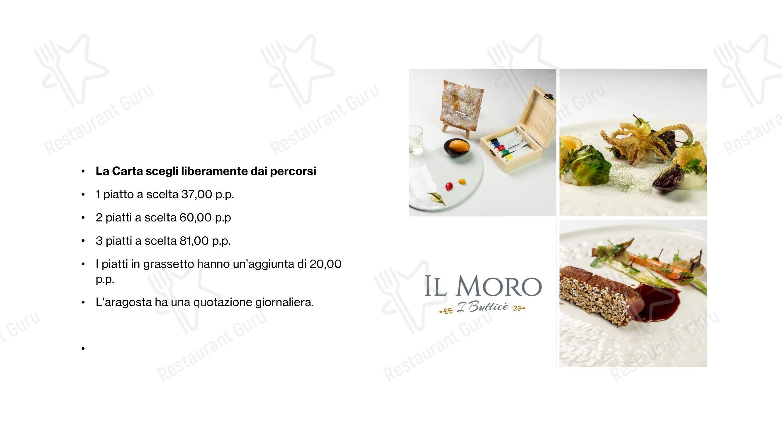 Menu di Il Moro Ristorante Monza - Menu bar