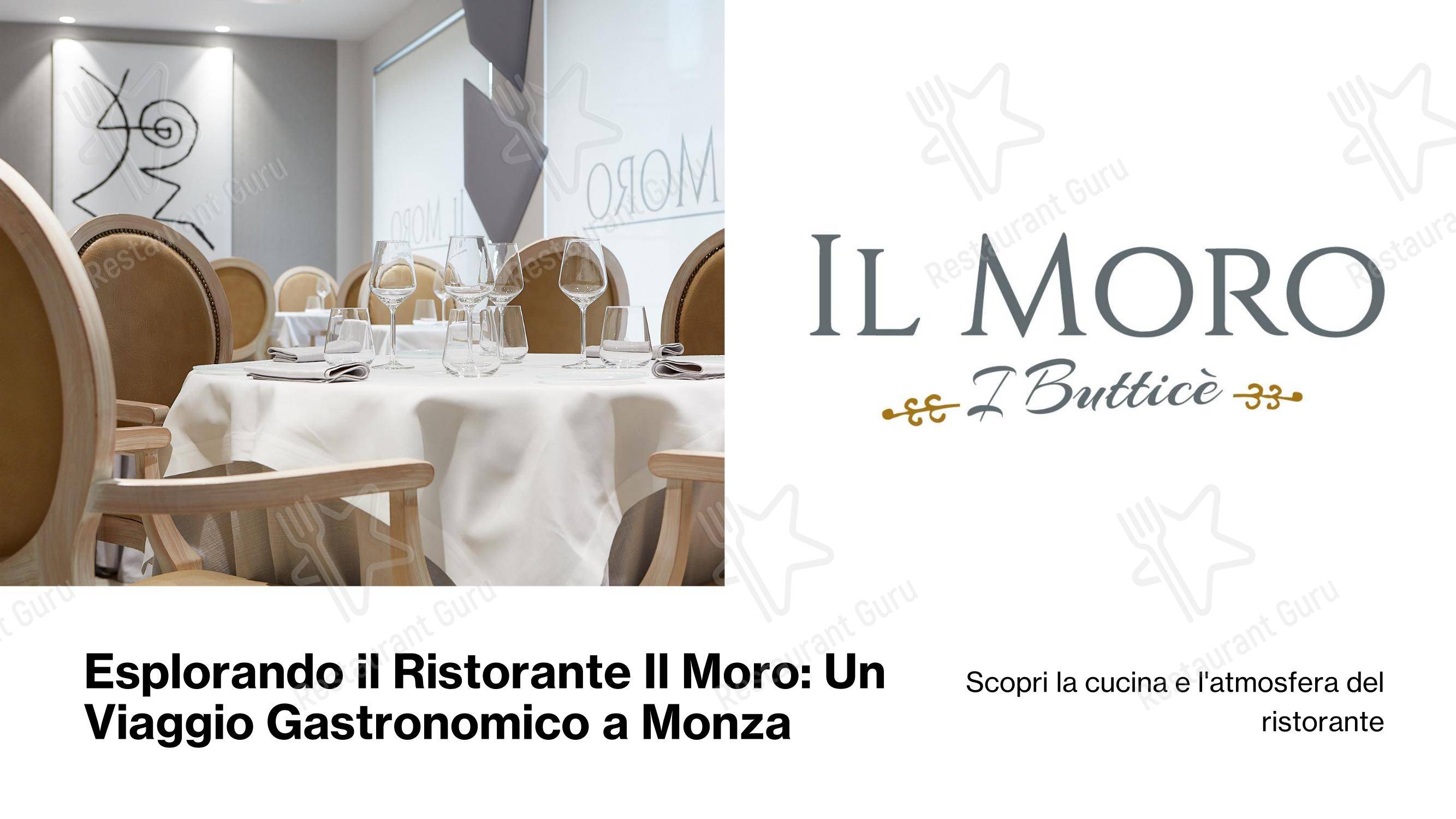 Menu di Il Moro Ristorante Monza - Menu bar