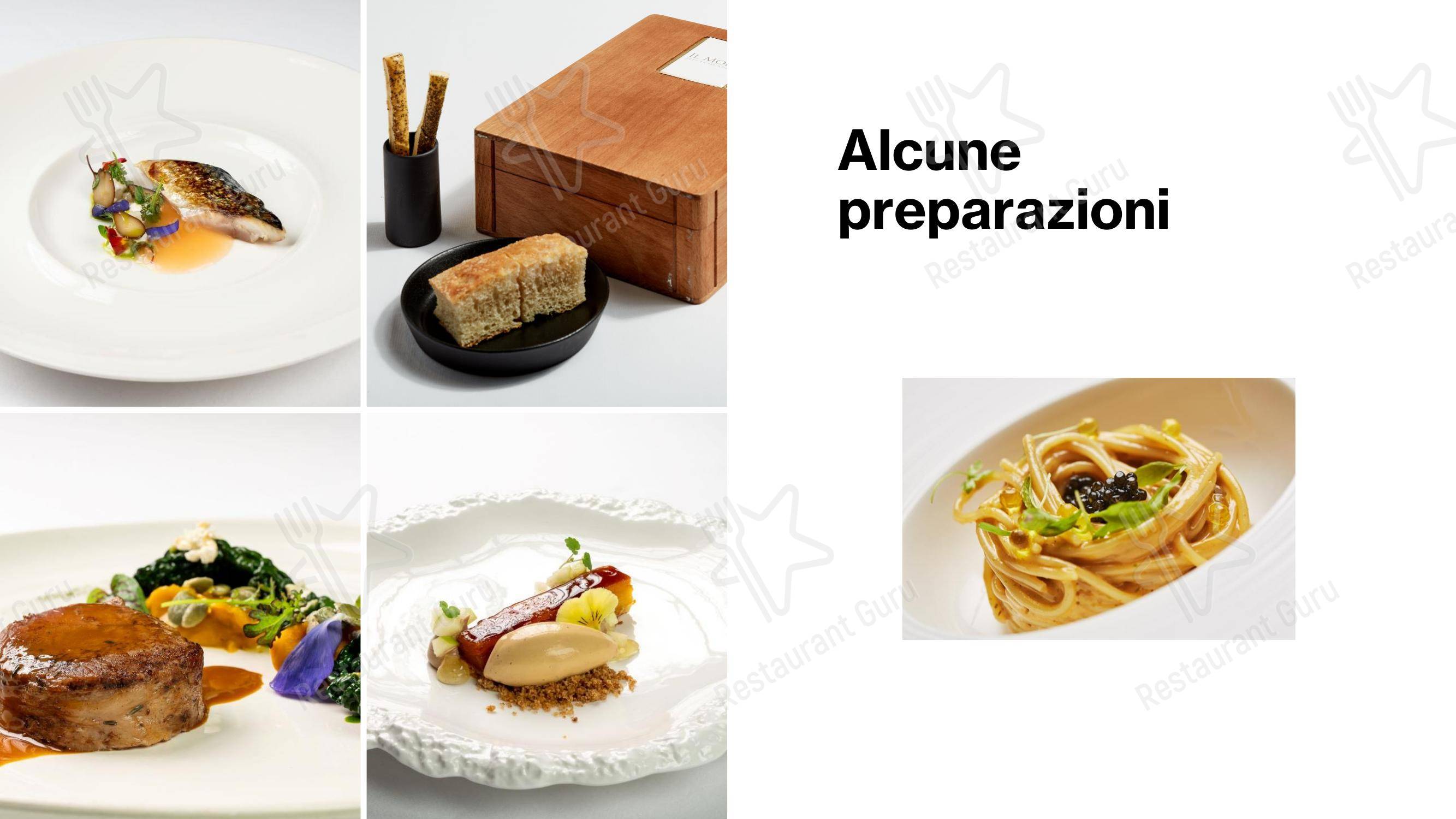 Menu bar per Il Moro Ristorante Monza ristorante