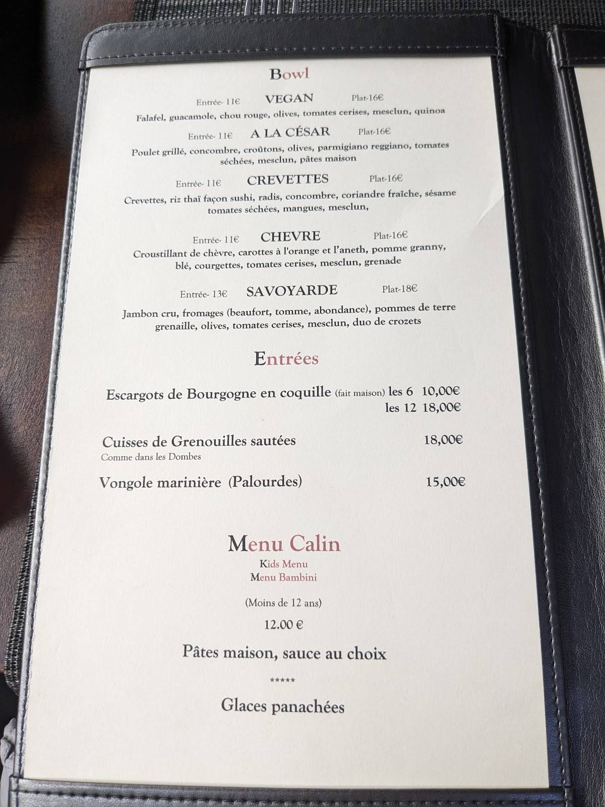 Menu de Il Peppuccio