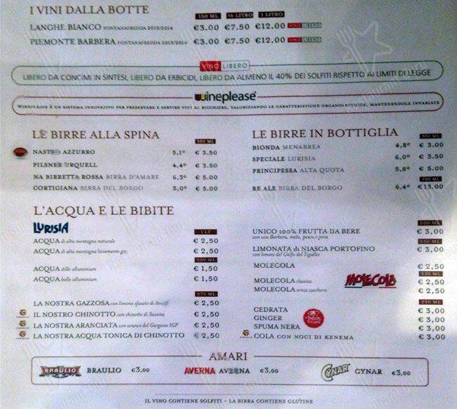 Menu di Il Ristorante della Carne 