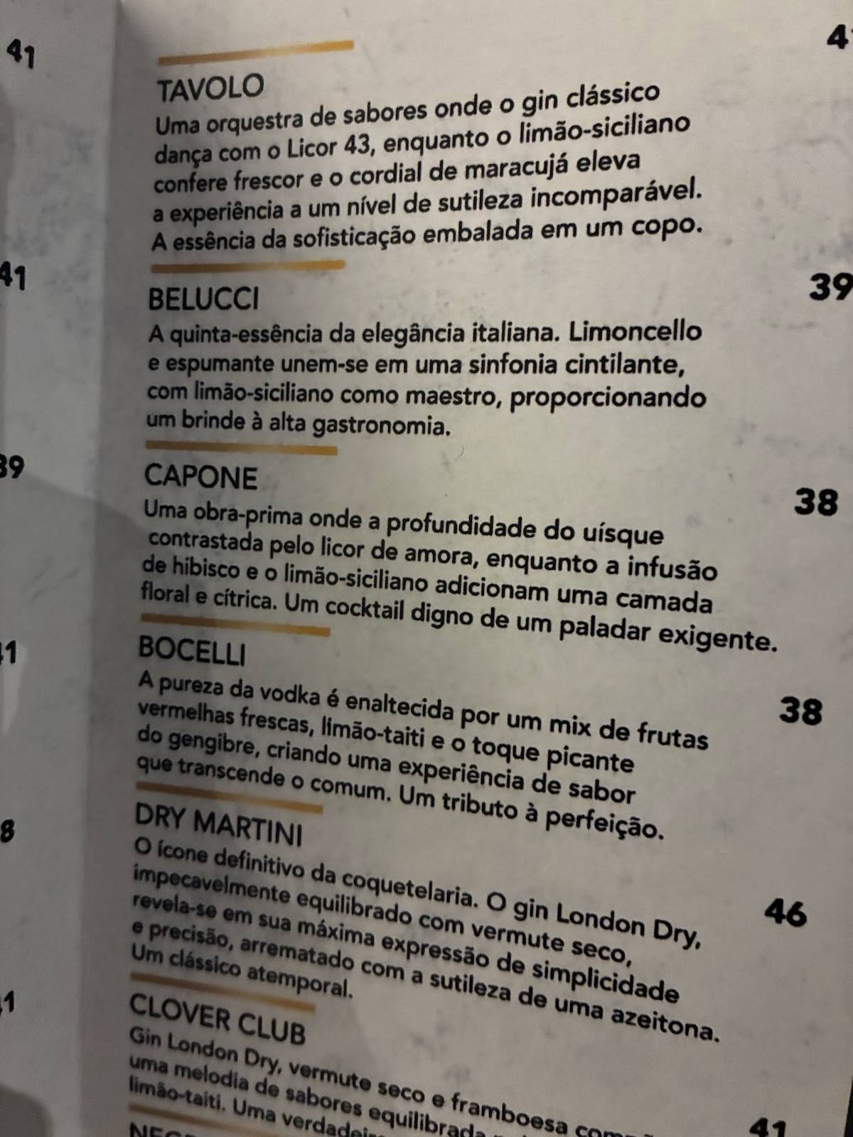 Il Tavolo Ristoranti cardápio