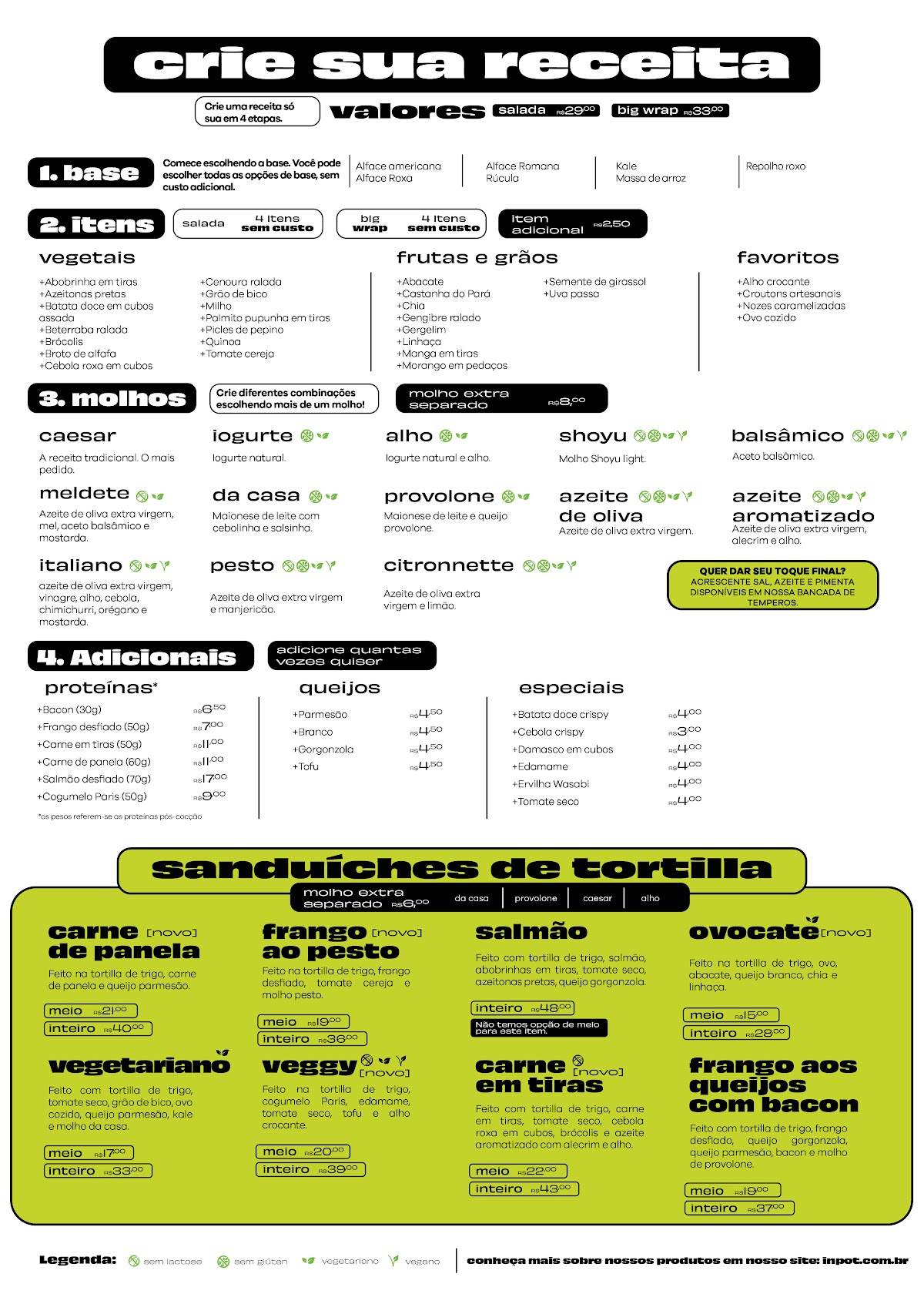 Inpot - Balneário Camboriú (Passeio San Miguel) cardápio