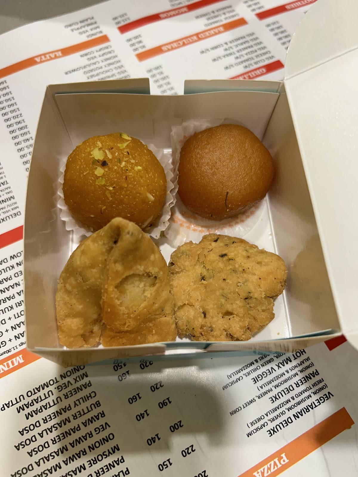 Jaggi Sweets menu