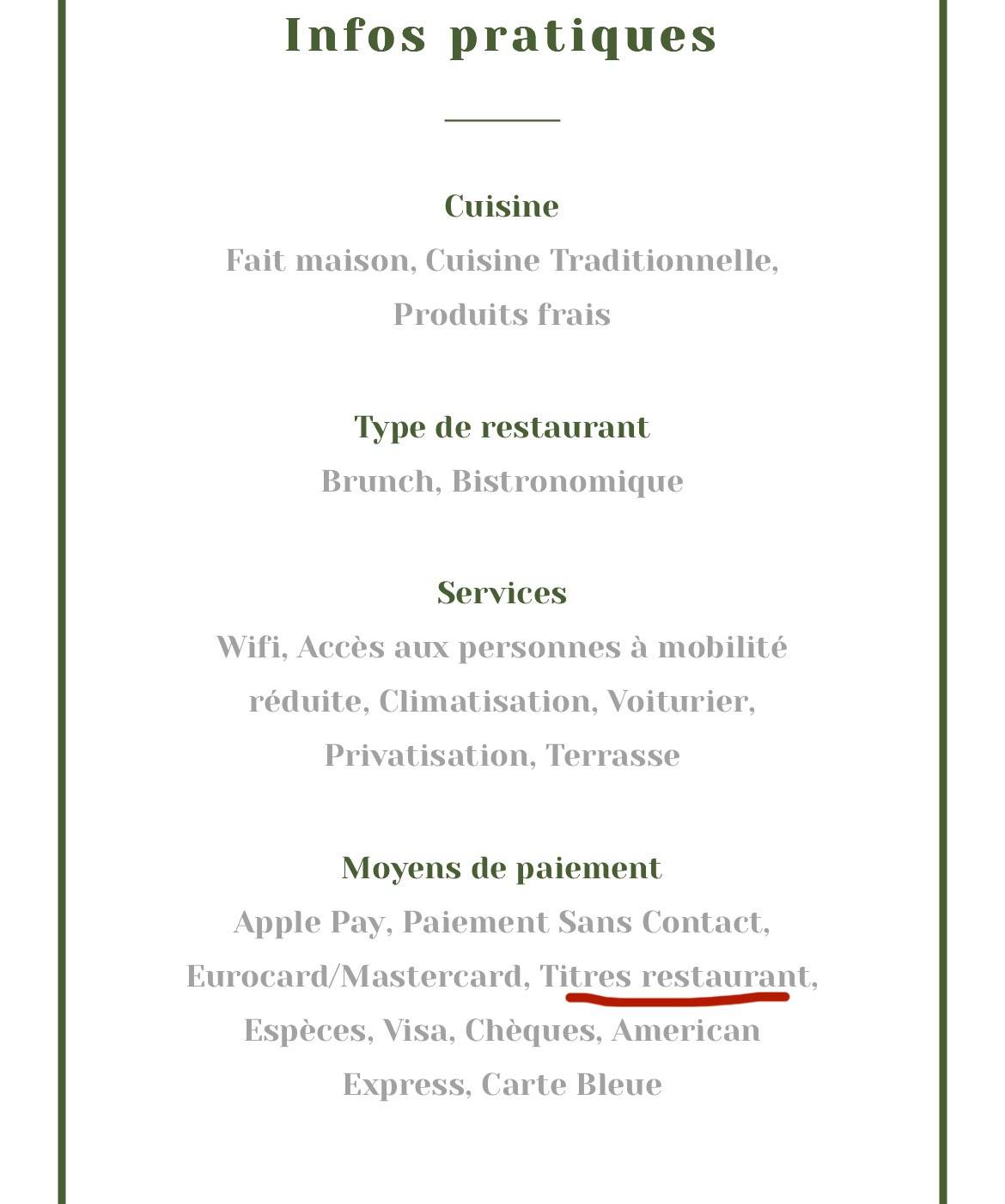 Menu de Jaja Rueil-Malmaison