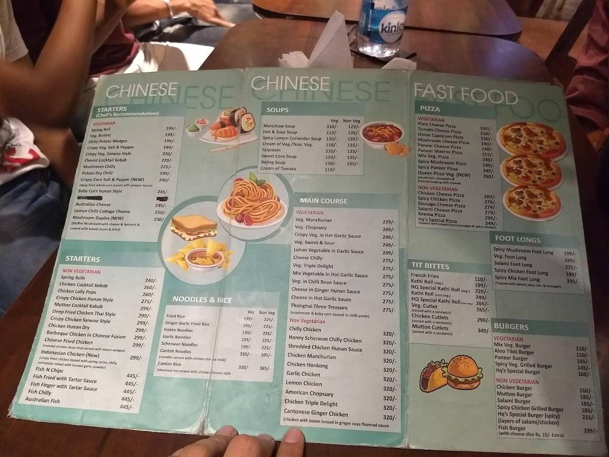 Headquarters menu