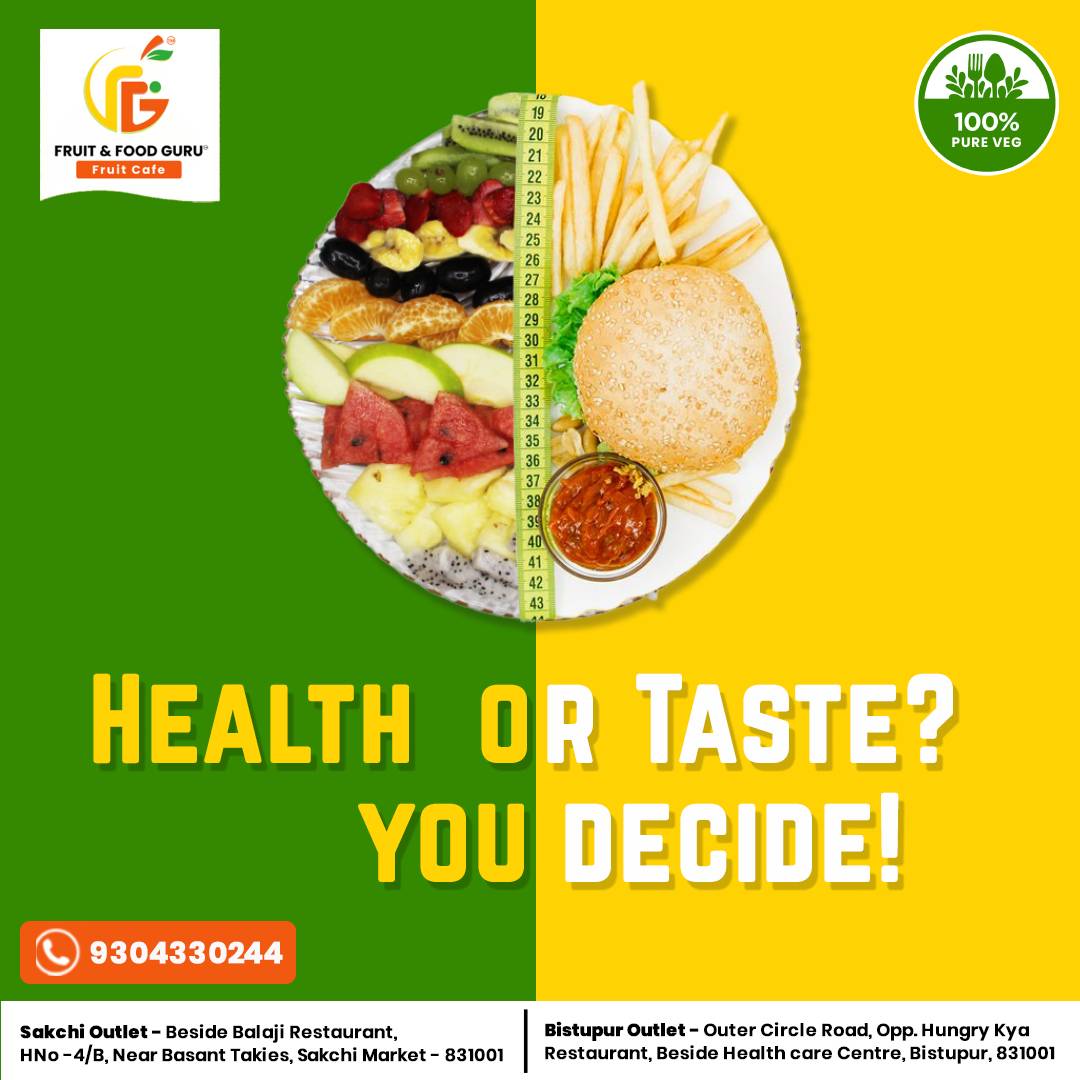 Fruit and Food Guru menu