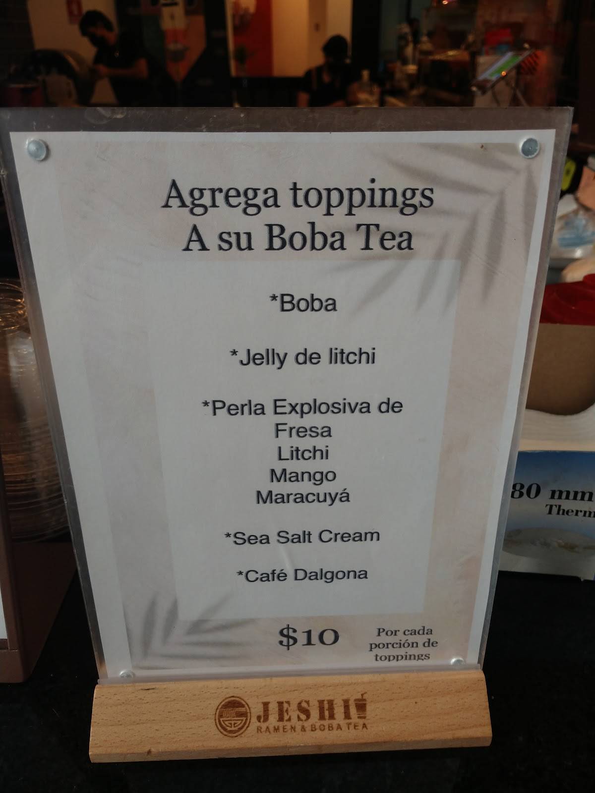 Carta del restaurante Jeshi Ramen & Boba Tea, Culiacán Rosales, Blvrd