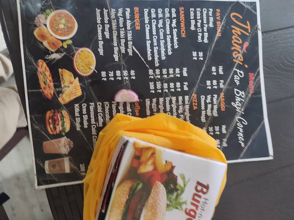 Jhansi Pav Bhaji Corner menu