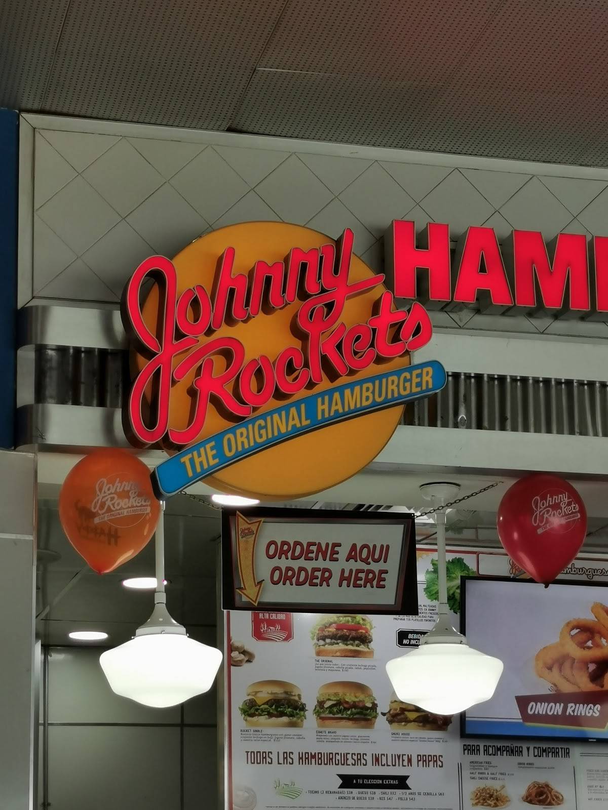 Carta del restaurante Johnny Rockets, Lerma del Villada