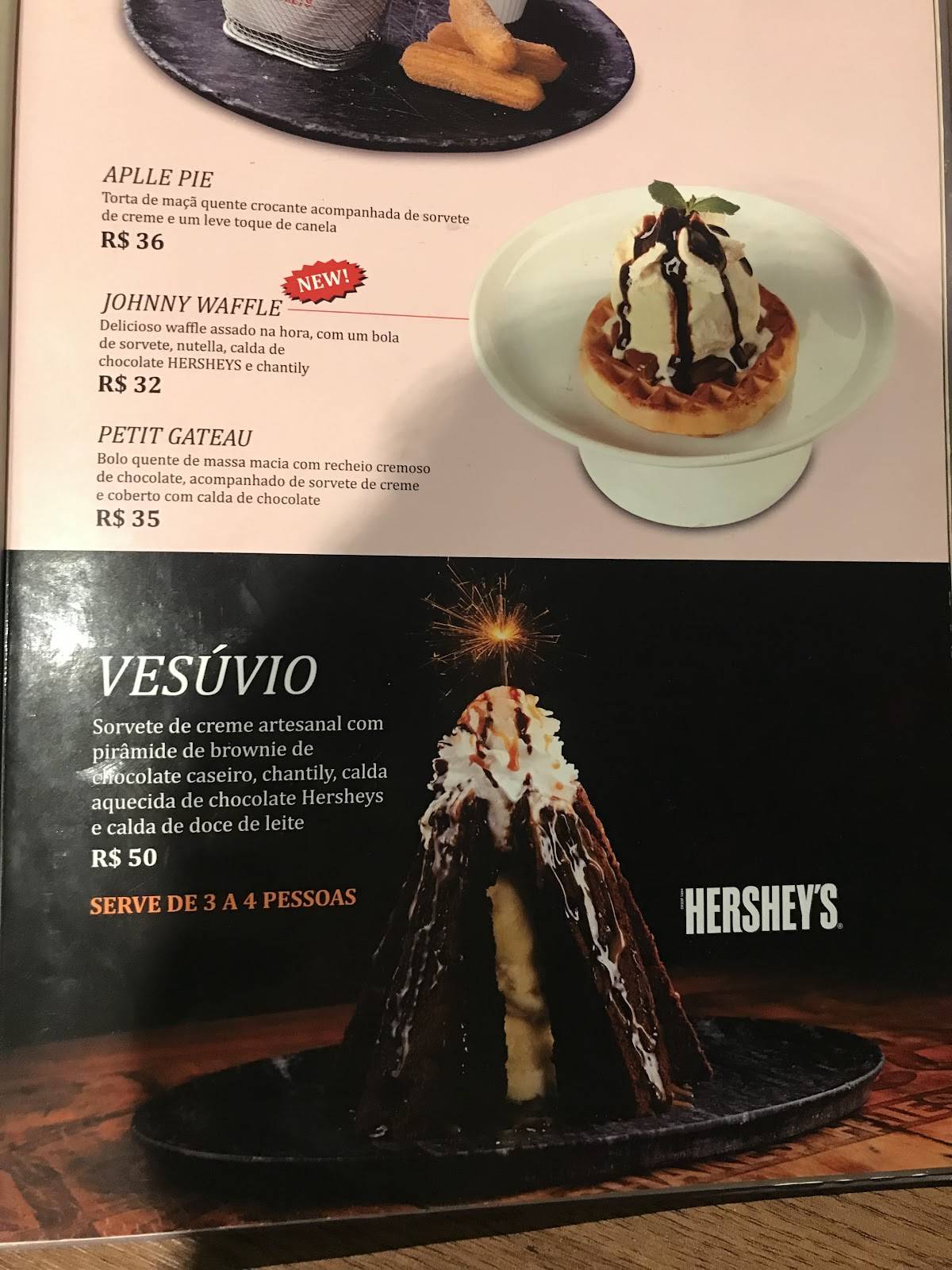 Johnny Rockets Lab @ Vila Madalena cardápio