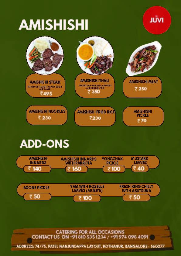 Juvi Restaurant menu