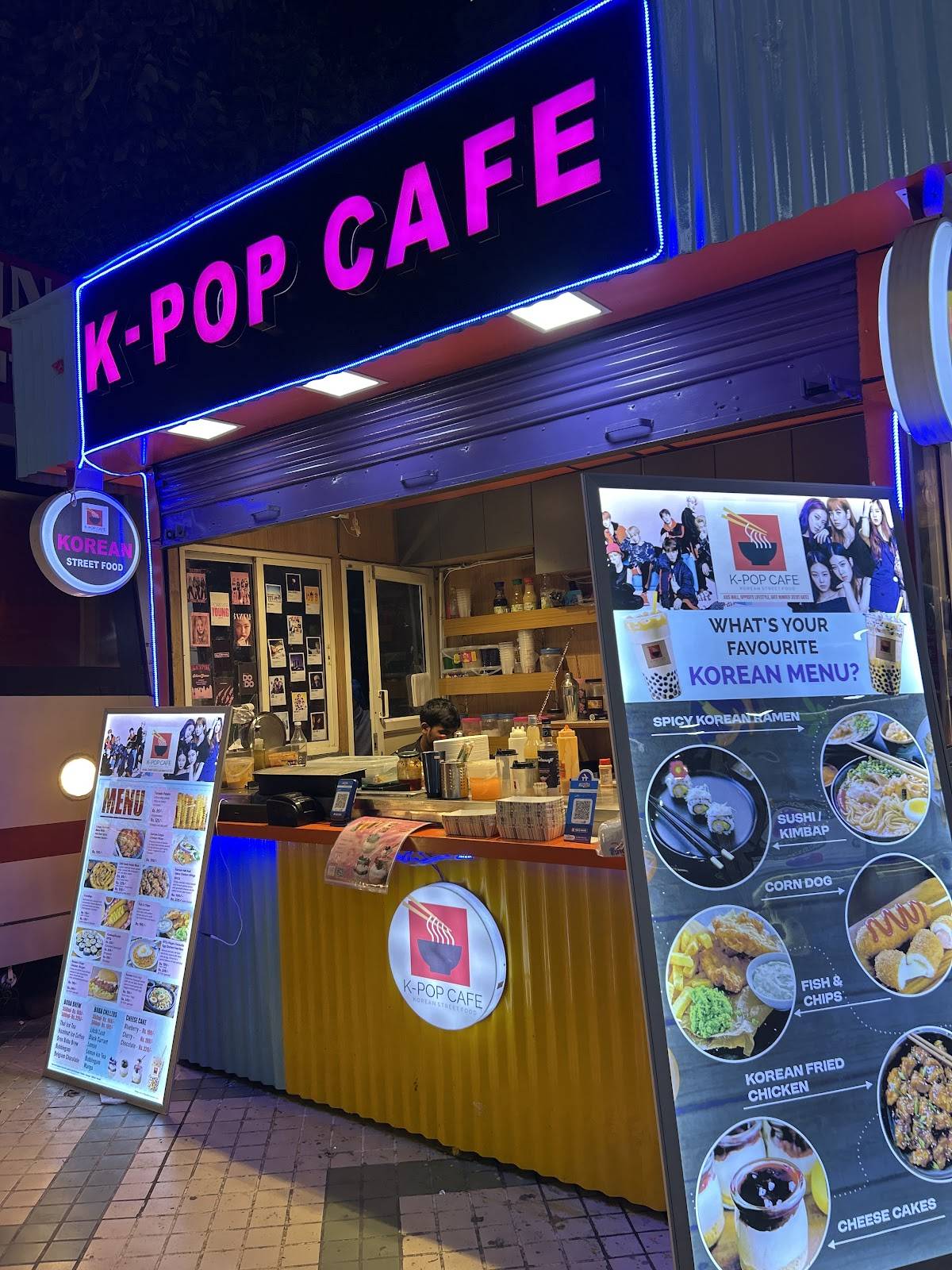 K-Pop Cafe menu