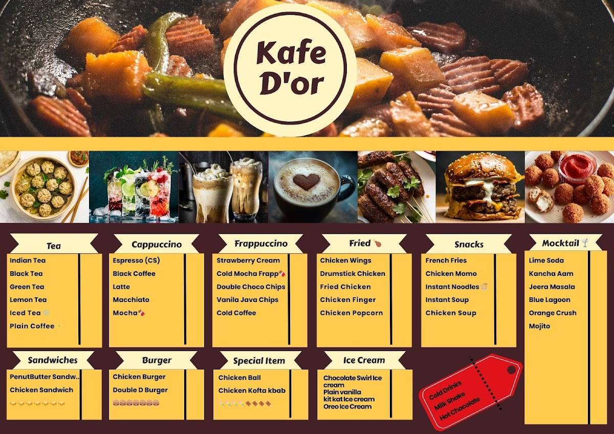 KAFE D'OR menu