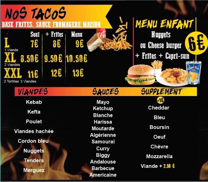 Menu de KFB