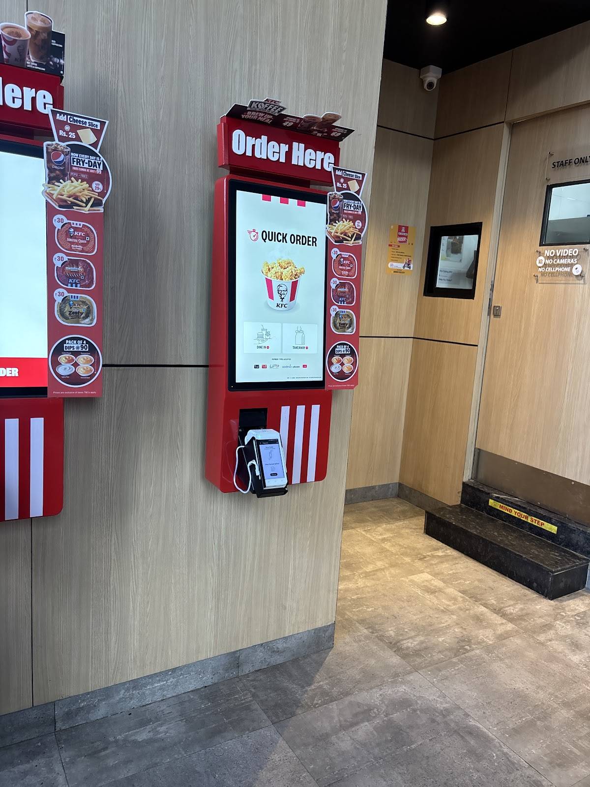 KFC menu