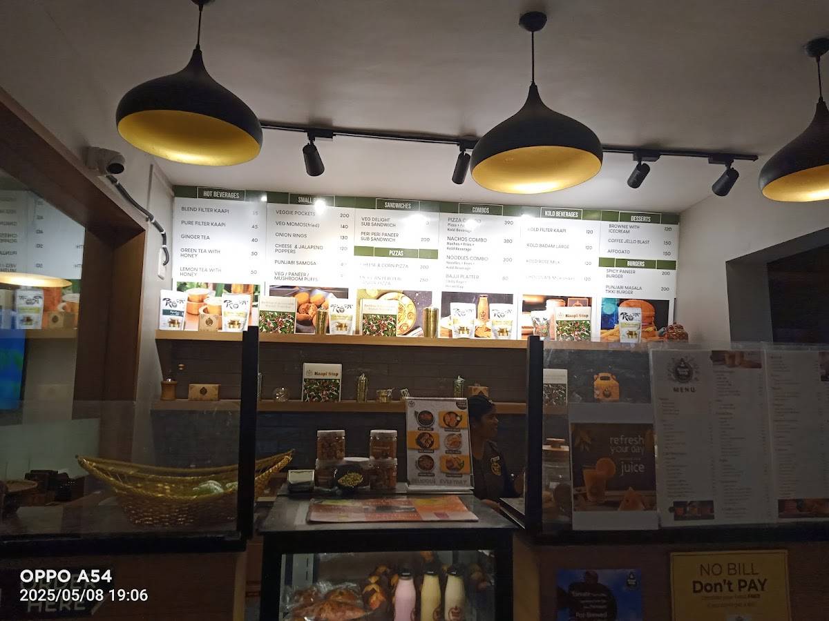 Kaapi Stop - Yercaud Adivaram menu