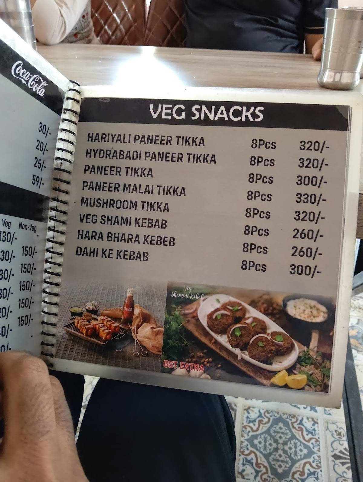 Kalika haveli Restaurant menu