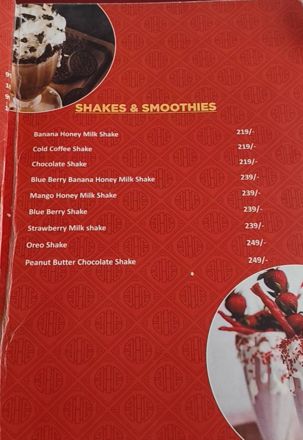 Kalsang Restaurant Mussoorie menu