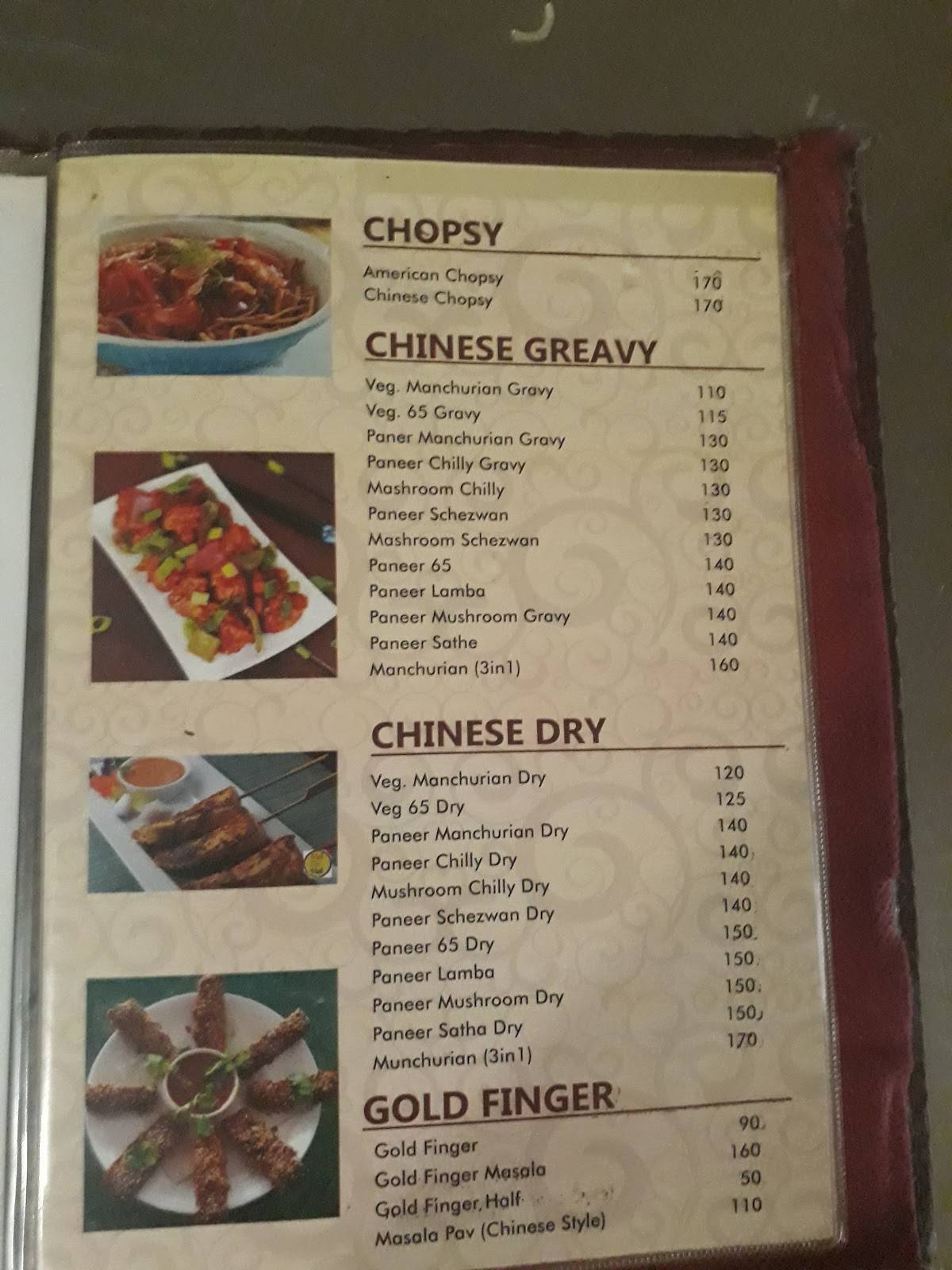 Kapleshwar Pure Veg menu