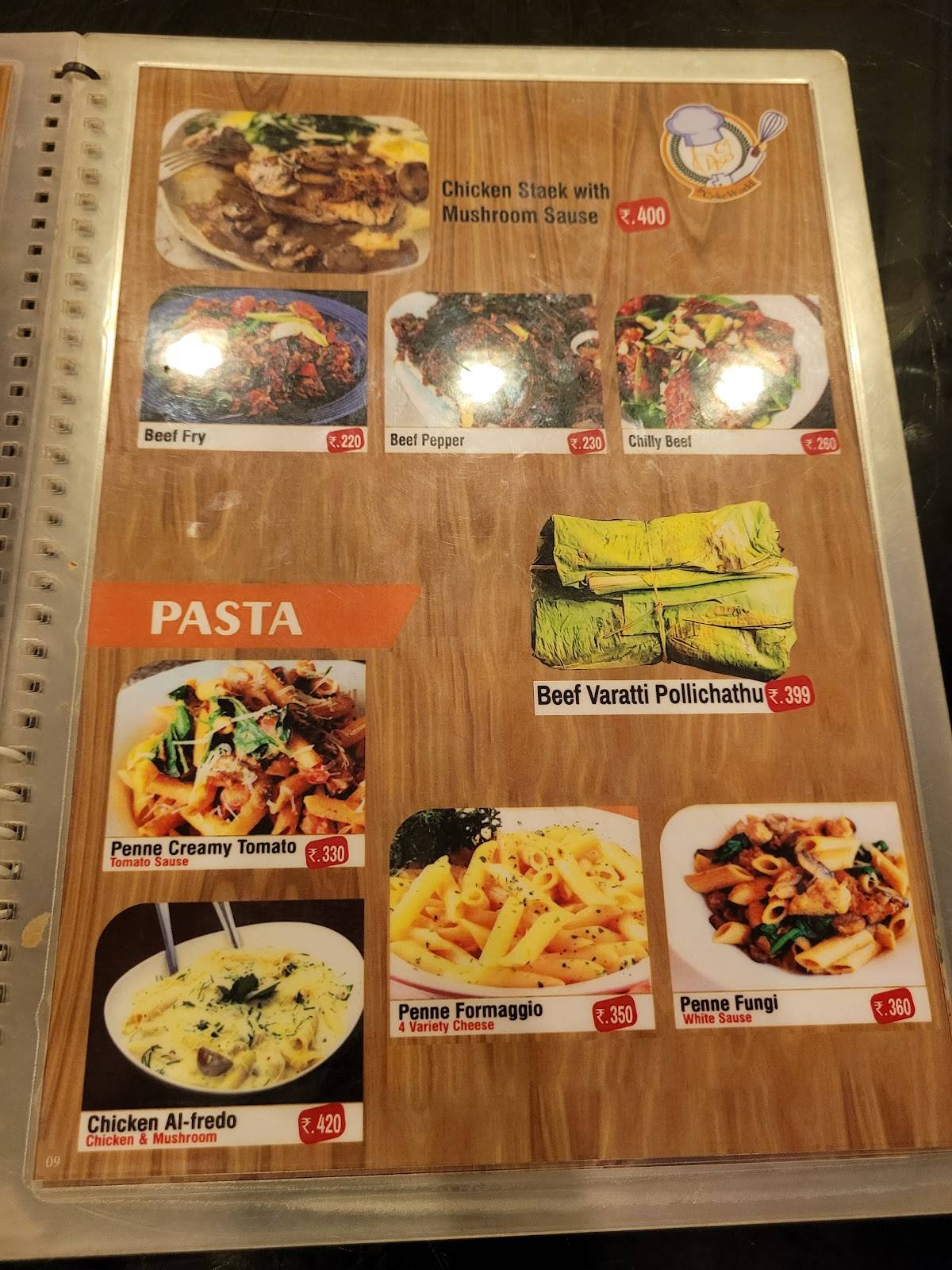 De Cake World Kattanam menu