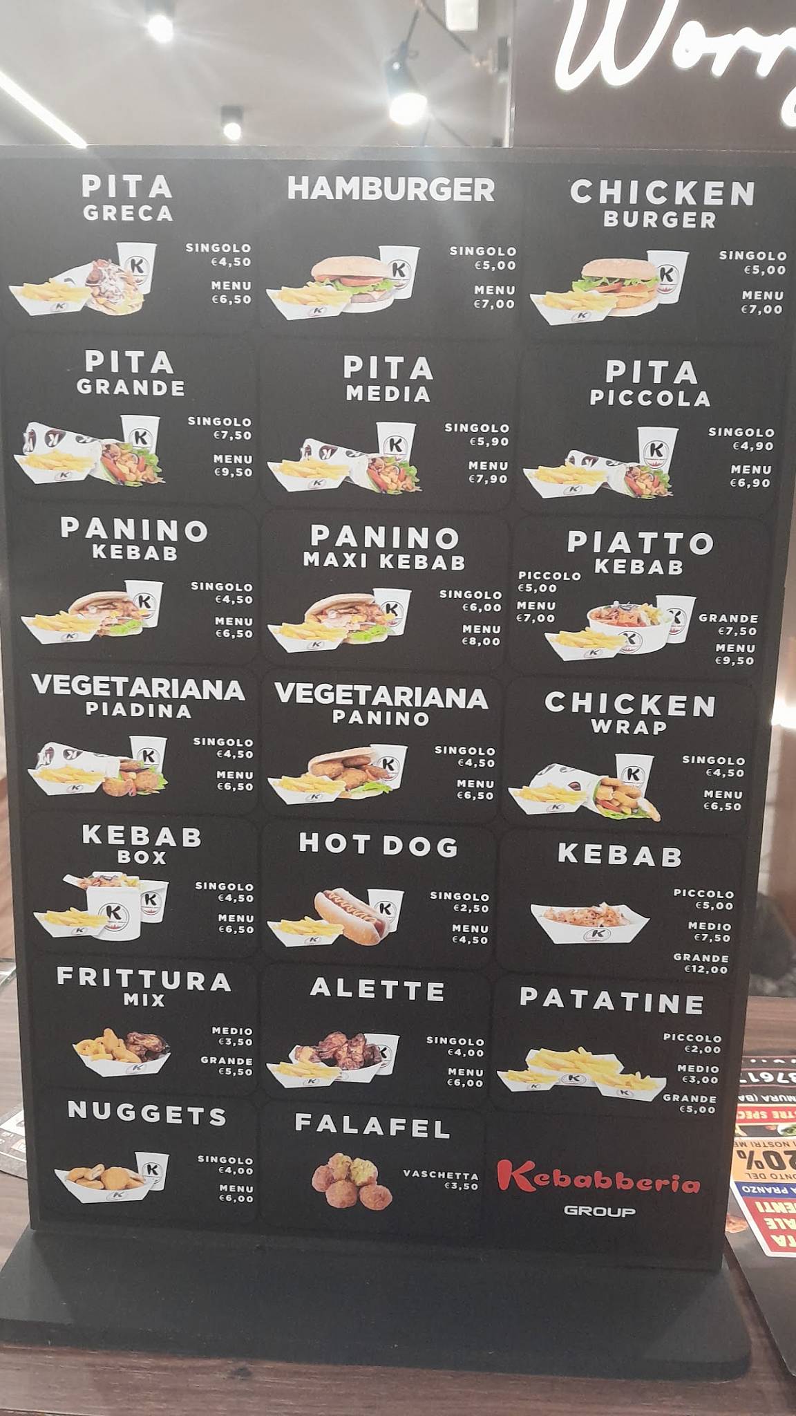 Menu di Kebabberia Group 