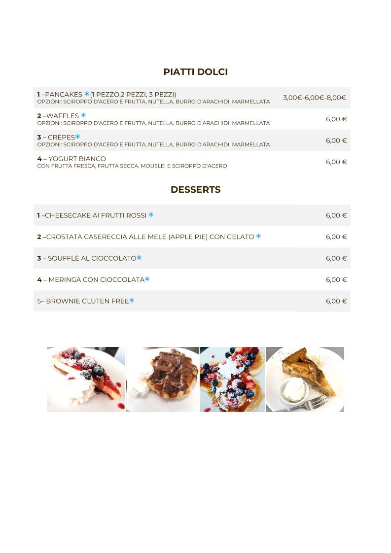 Menu di Kiafè Enjoy Your Break 