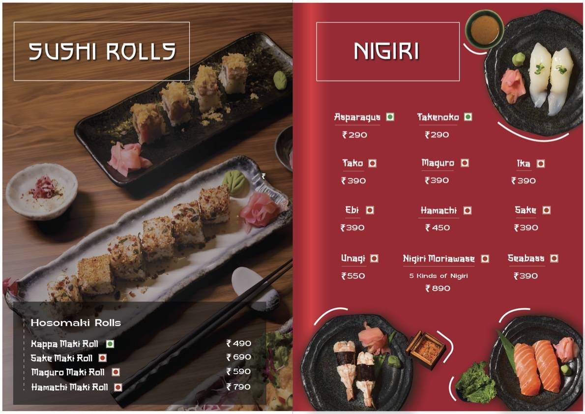 Kogai- Fine Japanese Dining menu