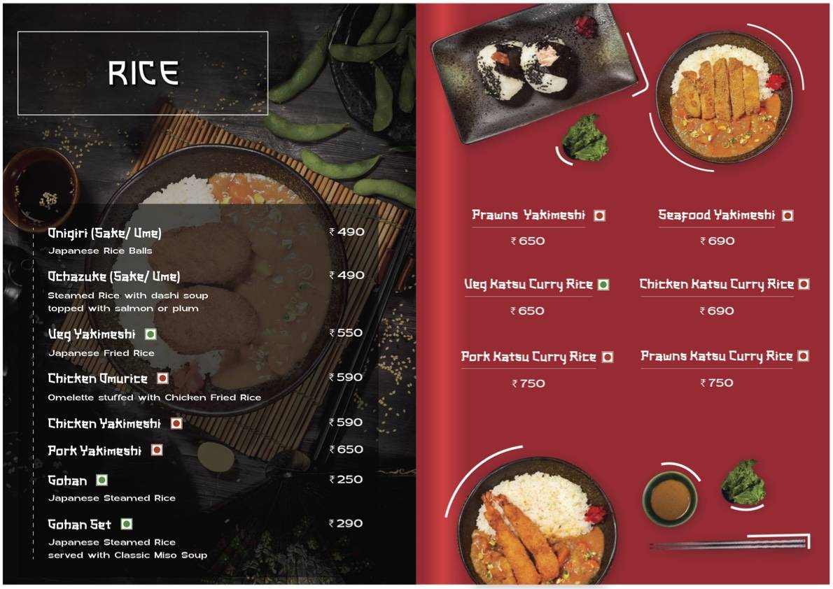 Kogai- Fine Japanese Dining menu