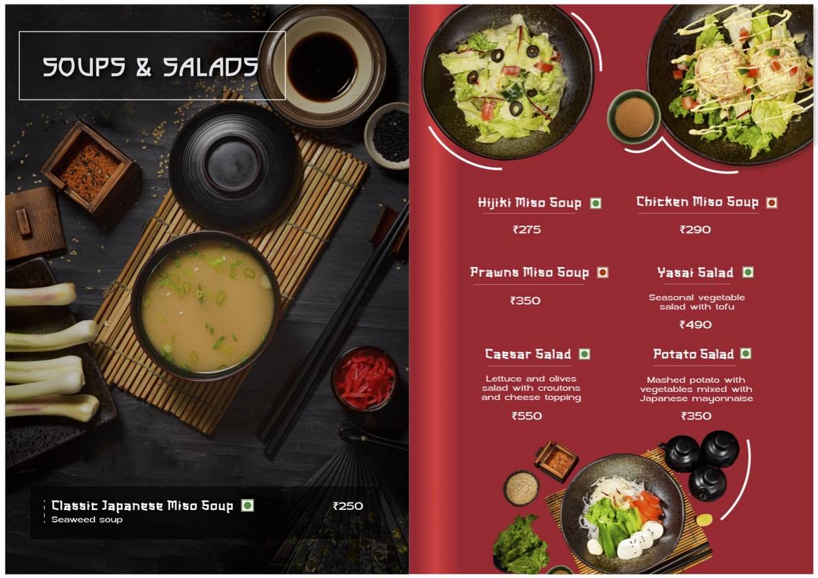 Kogai- Fine Japanese Dining menu