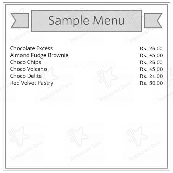 Mio Amore - The Cake Shop (Belgharia Bazar) menu