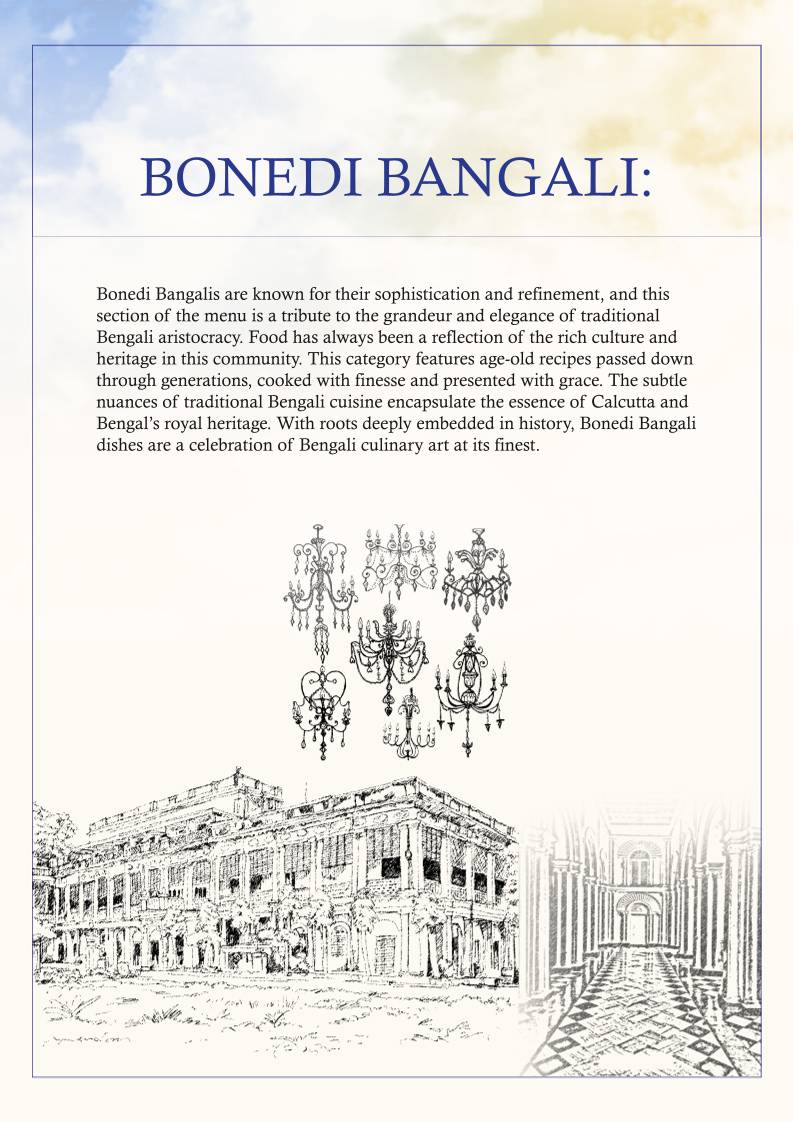 Roots of Calcutta menu