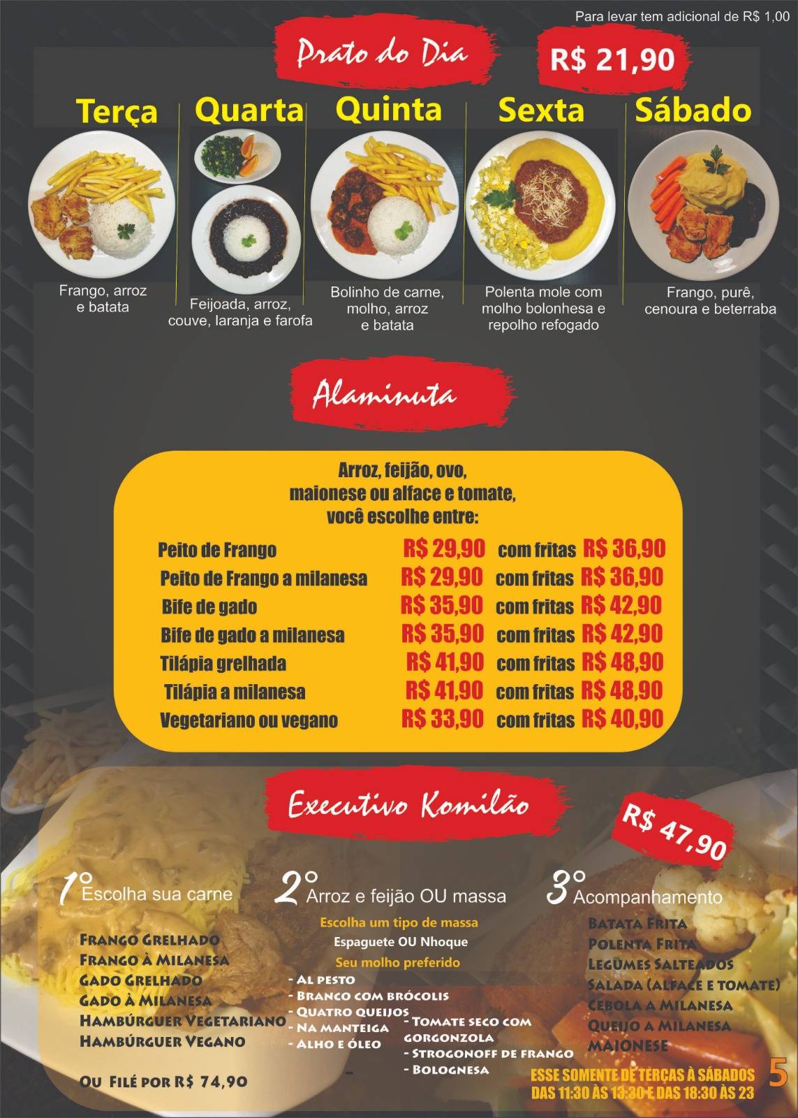 Komilão Lanches cardápio