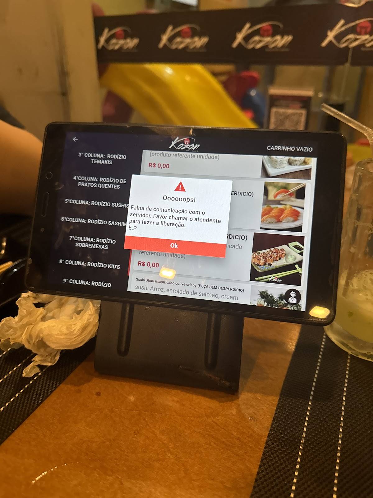 Kozan Sushi - Rodízio e Delivery cardápio
